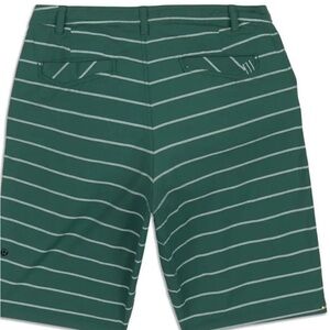 Green Striped Men's Shorts